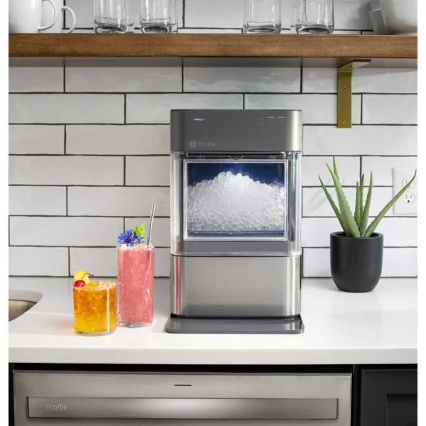 GE Profile Opal 2.0 | Countertop Nugget Ice Maker | Ice Machine with WiFi Connectivity | Smart Home Kitchen Essentials | Stainless Steel - Image 4