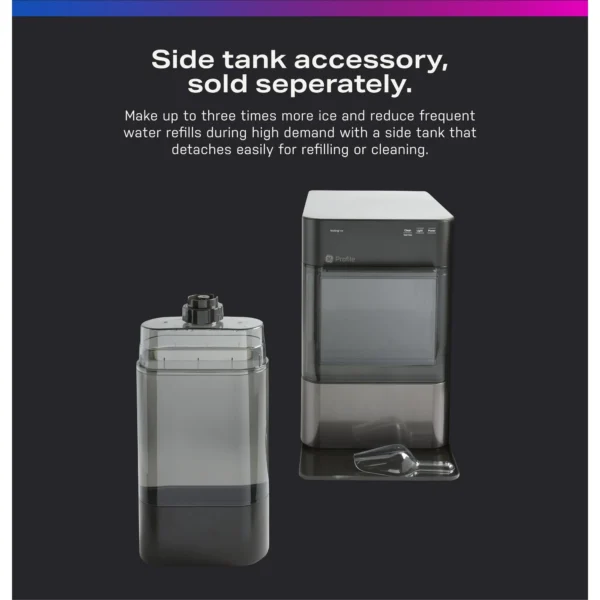 GE Profile Opal 2.0 | Countertop Nugget Ice Maker | Ice Machine with WiFi Connectivity | Smart Home Kitchen Essentials | Stainless Steel - Image 5